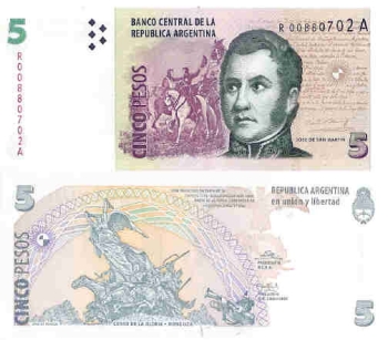 Pesos Argentinos. Billetes