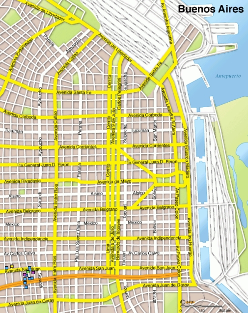 Mapa - Centro de la Ciudad de Buenos Aires