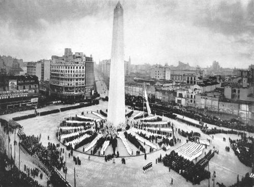 inauguración obelisco - Buenos Aires, Argentina